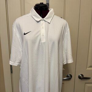 Plain White XL Nike Golf Shirt